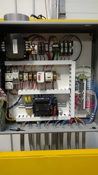 Control cabinet — Controls and wiring